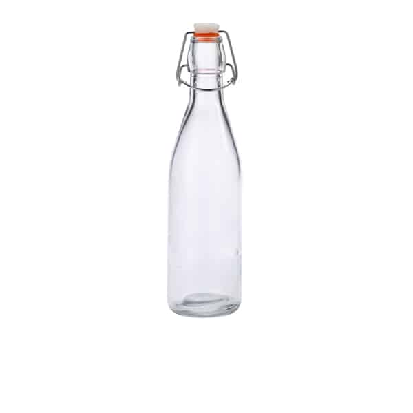 Genware Glass Swing Bottle 0.5L/ 17.5oz - Pack of 12