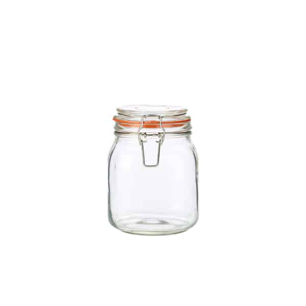 Genware Glass Terrine Jar 1L - Pack of 6