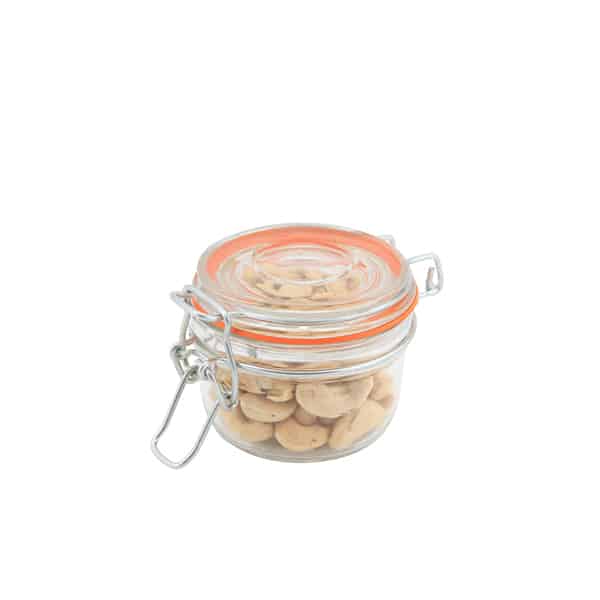 Genware Glass Terrine Jar 125ml 8.1 x 6.5cm - Pack of 12