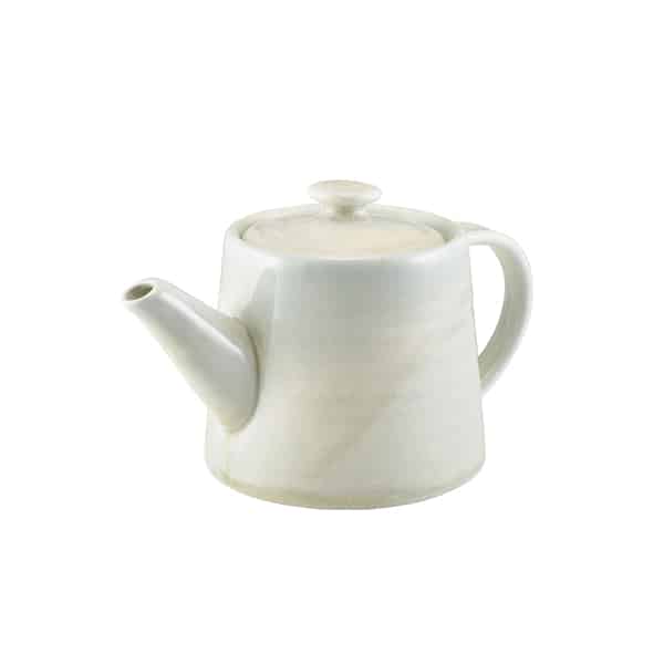 Terra Porcelain Pearl Teapot 50cl/ 17.6oz - Pack of 6