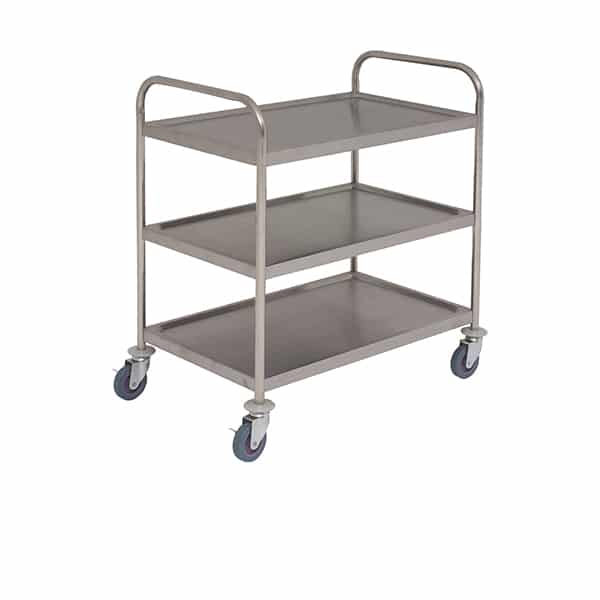 Fully Welded S/St. Trolley - 3 Shelves - Pack of 1