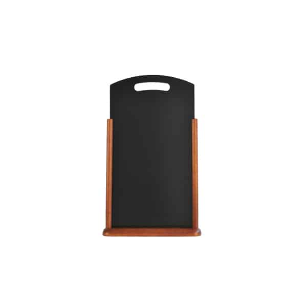 Large Table Chalk Board Dark Wood 21X45cm - Pack of 1