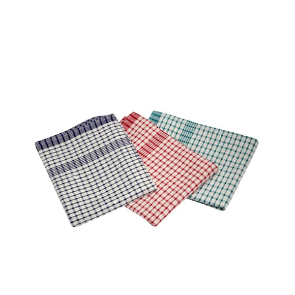 Cotton Check Towel 46X69cm Mix Colours - Pack of 1