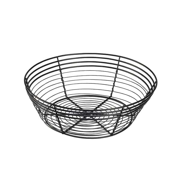 Wire Basket  Round 25.5 x 8cm - Pack of 6