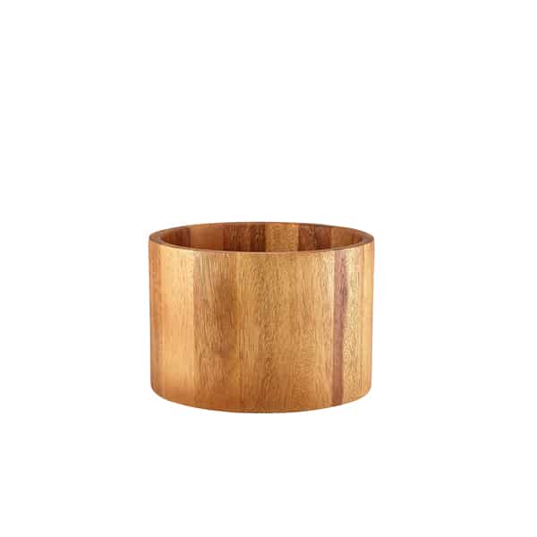 GenWare Acacia Wood Straight Sided Bowl 22.5 x 15cm - Pack of 1