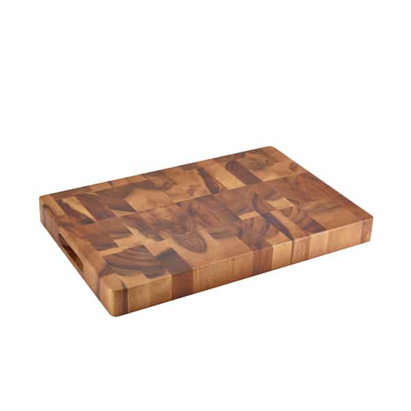 Acacia Wood End Grain Chopping Board 18 x 12 x 1.75" - Pack of 1