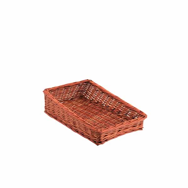 Wicker Display Basket 40X25X12cm - 6cm Front - Pack of 1