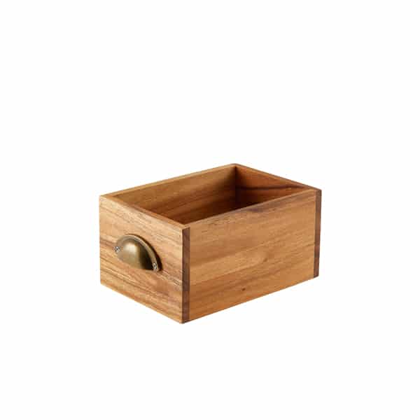 GenWare Acacia Wood Display Drawer 21.5 x 15 x 11cm - Pack of 1