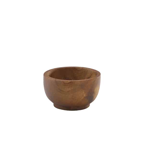 Acacia Wood Dip Pot 6cl/ 2oz - Pack of 1