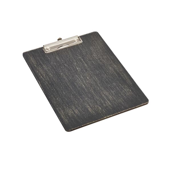 Black Wooden Menu Clipboard A4 24x32x0.6cm - Pack of 1
