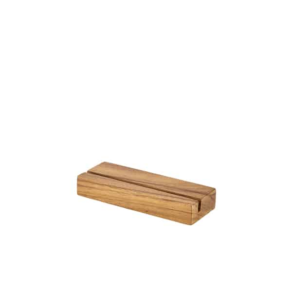 Acacia Wood Menu Stand 20 x 3.2 x 7.5cm - Pack of 1