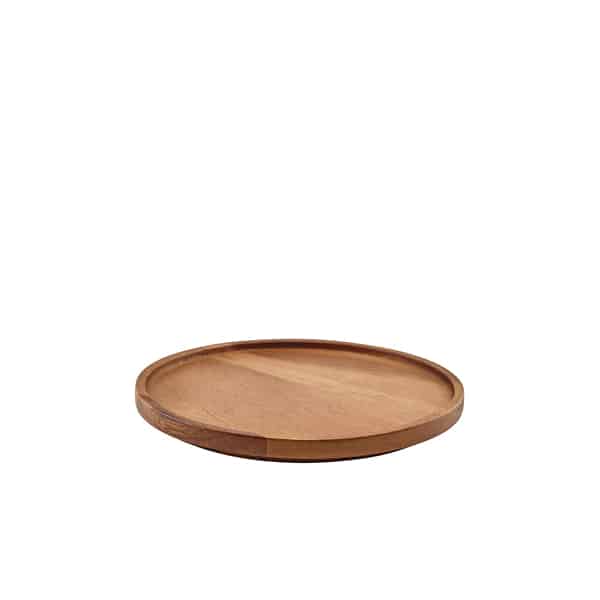 GenWare Acacia Wood Presentation Plate 20.5cm - Pack of 1