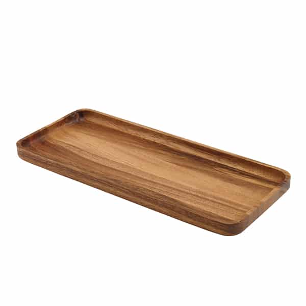 GenWare Acacia Wood Rectangular Serving Tray 30 x 13cm - Pack of 1
