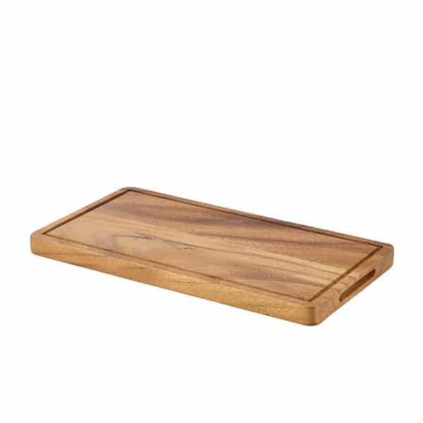 Genware Acacia Wood Serving Board GN 1/3 - Pack of 1