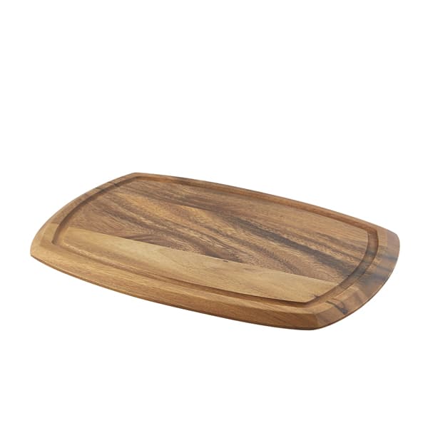 Genware Acacia Wood Serving Board 36 x 25.5 x 2cm - Pack of 1