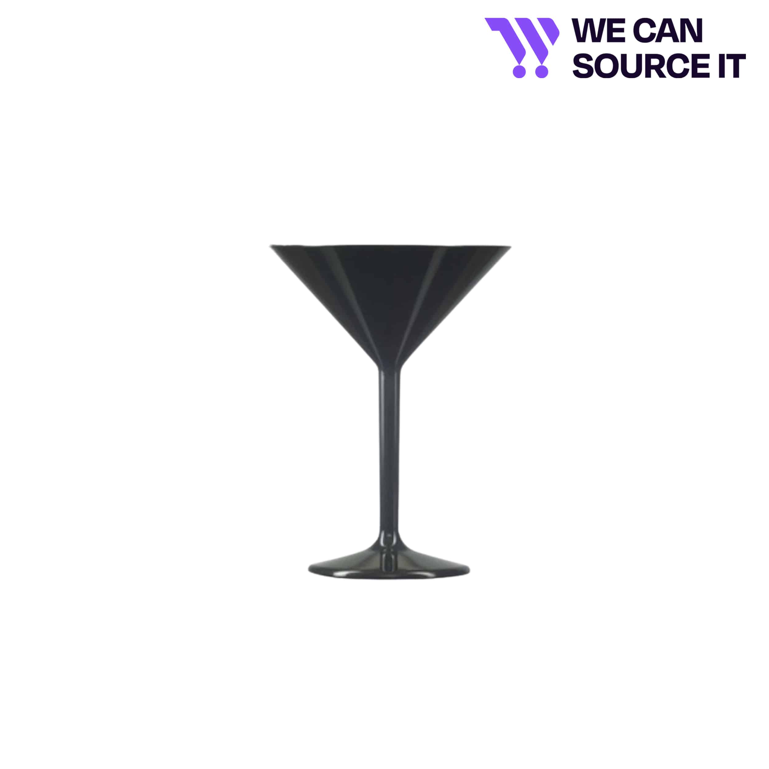 Elite Premium 9oz Martini Glass Black NS (097-1BL NS) - Pack of 12