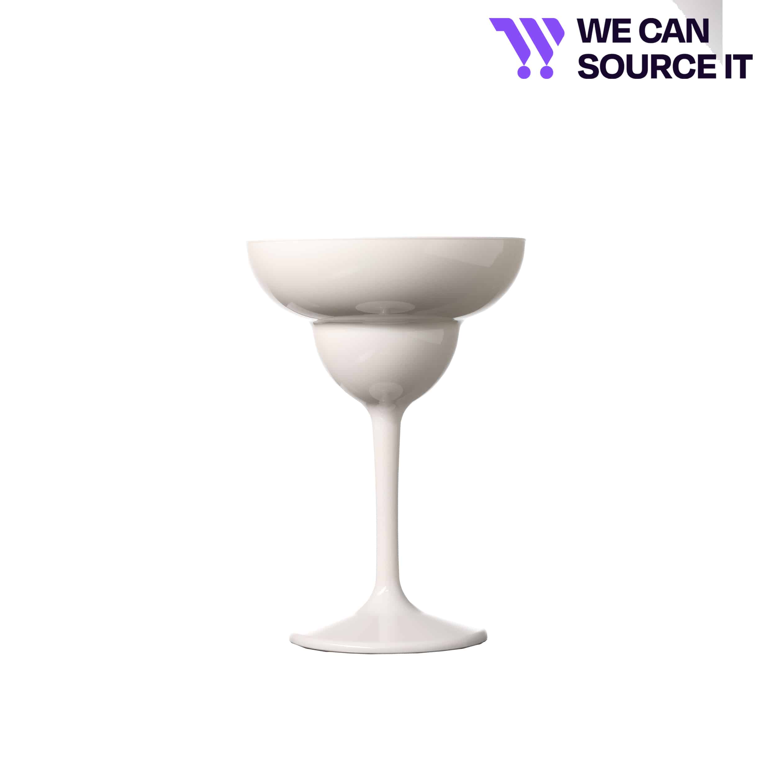 Elite 12oz WHITE Margarita Glass NS-(127-1WH NS) - Pack of 12