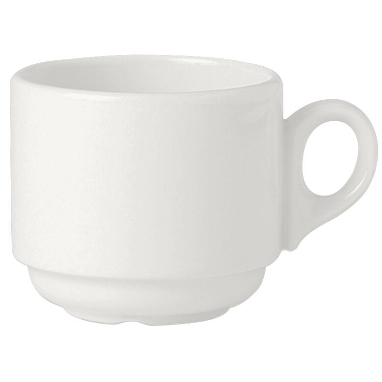 Simplicity White Atlanta Stacking Cup 21.25cl - Pack of 36