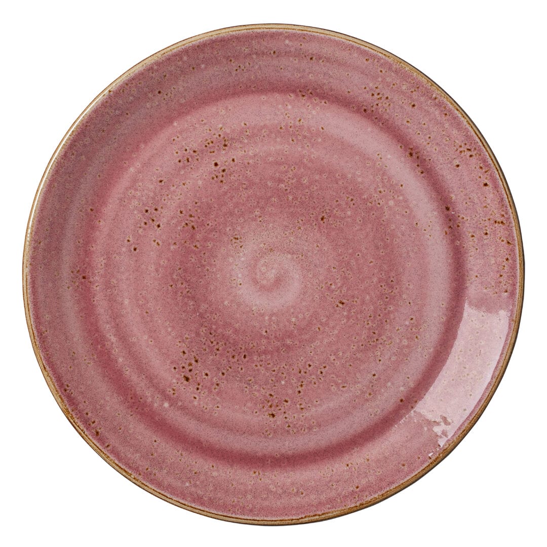 Box of 12 x Craft Raspberry Coupe Plate - Pack of 12