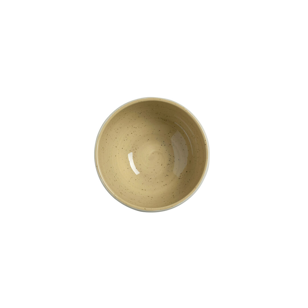 Amari Dijon Round Ceramic Bowl - Pack of 12