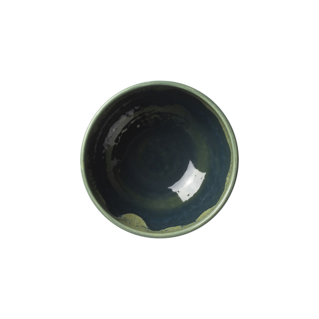 Aurora Vesuvius Burnt Emerald Ceramic Bowl - Pack of 12