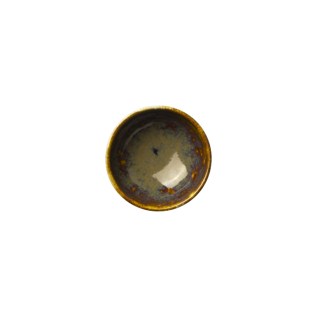 Aurora Vesuvius Amber Ceramic Tulip Bowl - Pack of 12